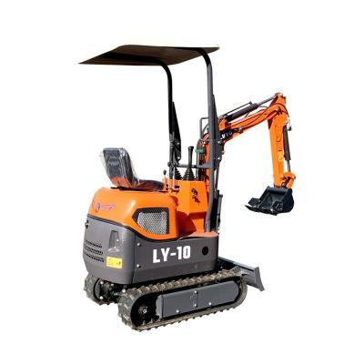 China LUYU-10A hotels minibagger mini bagger excavator excavator price 1 ton mini earthmoving excavadora machinery micro digger small for sale