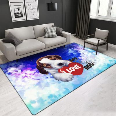 China 120*160 cm hot sale area rug Cartoon pattern children bedroom & playroom carpet for sale