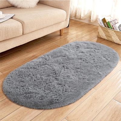 China Bestselling Colorful Fluffy Bedroom Playroom Area Fur Rug Living Room Center Carpet Various Shape & Size for sale