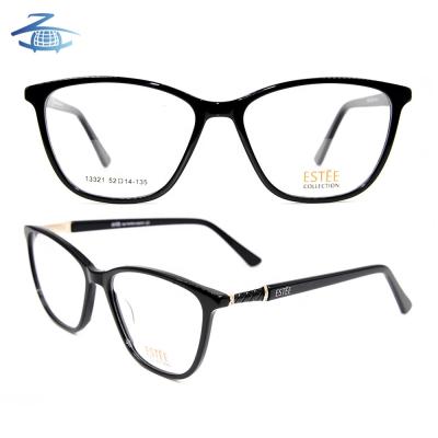 China Youth Square Eyewear Prescription Acetate Fashion Square Unisex Glasses Optical Frame for sale