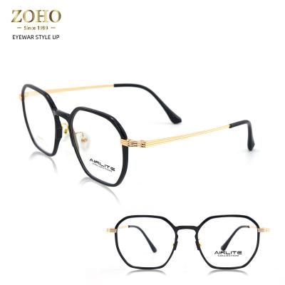 China Fashion and Youth Retro Glasses ZOHO Eyewear 2021 Metal Ultem Optical Classic Women Personality Eyeglasses for sale