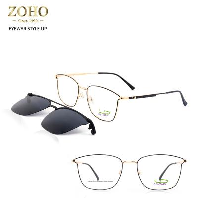 China Wholesale new fashion sunglasses factory mannequin TAC Polarize lence metal frame clip on glasses for sale