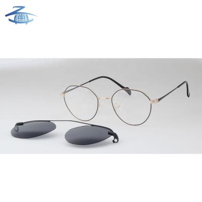 China Retro Fashion Sunglasses Detachable Lens Polarized Sunglasses Optical Frames for sale