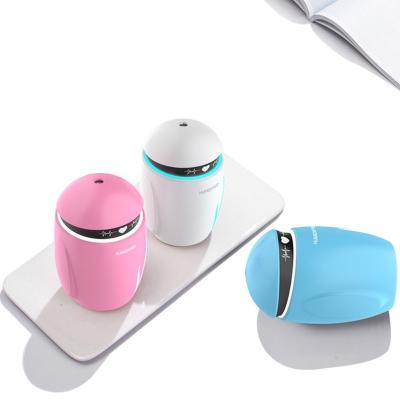 China Hot Car Amazon Mist Robot Ultrasonic Cool Humidifier With Colorful Light USB Mini Portable Fan Night Air Humidifier for sale