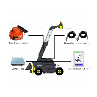 China Construction worksÂ   full set of LMI-Load Moment Indicator/SLI-Safe Load Gauge Touch Screen with max 40m length&angle sensor for telescopic handler for sale