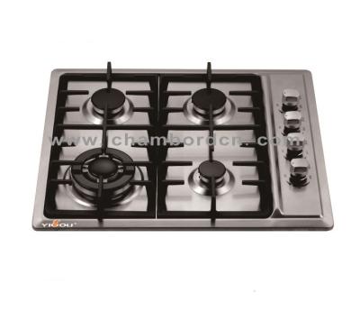 China Hotel Stainless Steel Energy Saving 4 Burner Gas Cooktop YG-S45904 for sale