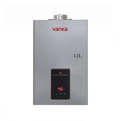 China Calentador de agua de gas automático de interior de 24kw 10L - 16L Sistemas de agua caliente de gas montados en la pared en venta