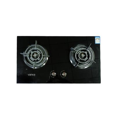 China Wholesale Double Head Commercial Natural Gas LPG Dual Fuel Glass Gas Stove for sale