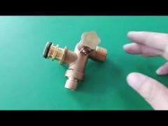 Rust-Proof Durable Brass Outdoor Water Heater Inlet Connection