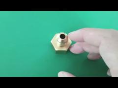 Brass Gas Connector for Stovetop Natural Gas Pipe Threaded Straight Fitting