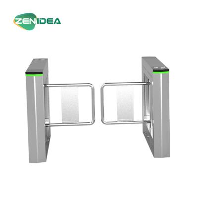 China 304 stainless steel material and rfid card, barcode scanner fingerprint support function swing gate for school 2611A for sale