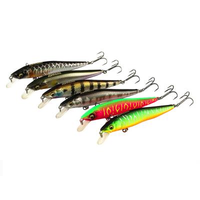 China Plastic 10g Sinking Minnow Lure Hard Bait Freshwater Plastic Minnow Wobbler Jig Bass Lure for sale