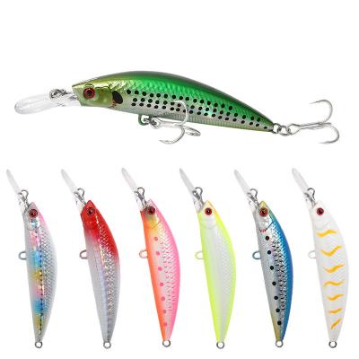 China Plastic 15g Japan Sinking Minnow Lure Plastic Hard Minnow Lure Bait For Bass Fishing for sale