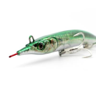 China Plastic 58g Saltwater Bionic Tuna Sinking Pencil Fishing Lure Long Casting Artificial Plastic Hard Pencil Lure Bait for sale