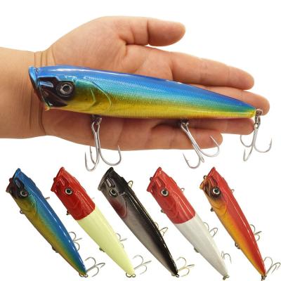 China Large Fishing Boat 68g Top Water Snap Lure Plastic Hard Seawater Bait Snap Wobbler Fishing Lure for sale