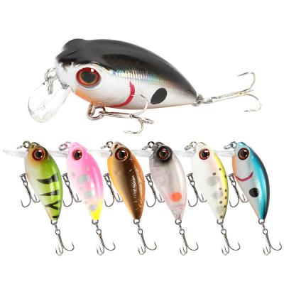 China Plastic Freshwater Floating Bait Plastic Crank Artificial Wobbler Hard Fishing Lure for sale