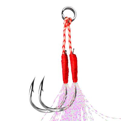 China Fishhook Double Hooks Building Aid Sea Fishing High Carbon Steel High Carbon Steel for sale