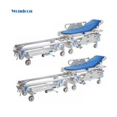 China Hydraukic Inpatient Transfer Stretcher Trolley Medical Portable Luxury Medical Emergency for sale