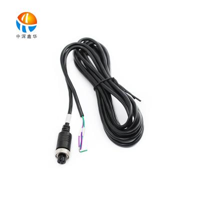 China Security Camera Cable Grade 94V-1 Flame Retardant PVC/Metal Line Length 3 Meters Waterproof Type Aviation Plug Cable Connector Plug for sale