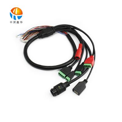 China Smart Multi-Core Multi-Core Connector Pigtail Access Control Custom Wire Harness Connect Terminal Wire for sale