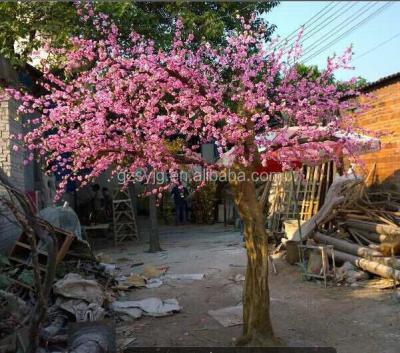 China Artificial Cherry Blossom Tree Hotels Cherry Blossom Plant White Artificial Flower Tree For Garden Landscaping for sale