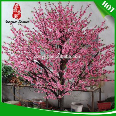 China Wholesale 2.5 Meter Artistic Peach Blossom Artificial Tree, Fake Flowers Blossom Tree For Wedding Decoration for sale