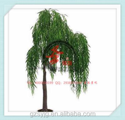 China Indoor& Outdoor PVC Resin Decoration Artificial Willow / Artificial Fake Tree Plant Wonderful Artificial Tree Decoration for sale