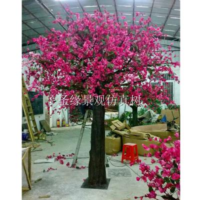 China Artistic New Design Artificial Red Plum Redbud Blossoms High Quality Tree for sale