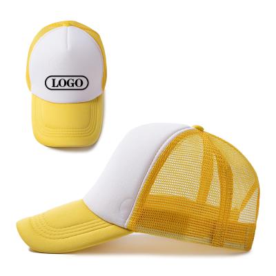 China breathable & Wholesale Gorra Waterproof Clean Custom Printed Logo Sublimation 5 Panel Cable Fit Foam Mesh Sports Hat And Bulk Cheap Trucker Fitted Hat for sale