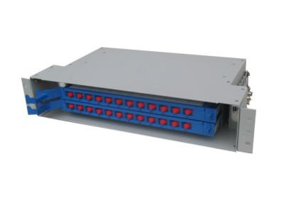 China 2U Optical Distribution Frame (ODF) Fiber distribution frame with 24core SPCC for sale