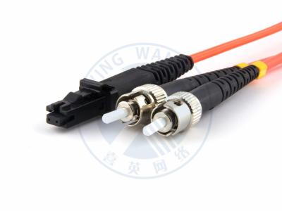 China XYFiber multimode OM2 duplex fiber optic patch cable 50/125 MTRJ to ST for sale