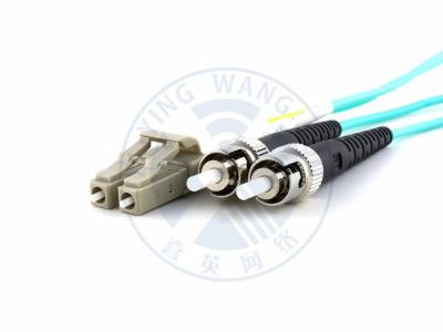 China XYFiber multimode OM3 duplex fiber optic patch cable 50/ 125 LC to ST aqua for sale