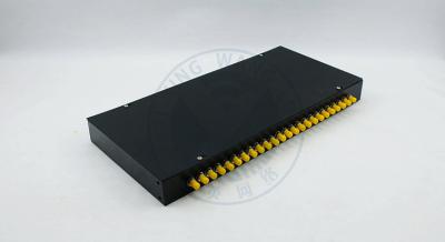 China XYFiber 24Port  Rack Mount Fiber Optic Terminal Box , Fiber Patch Panel 1U 19 inch for sale