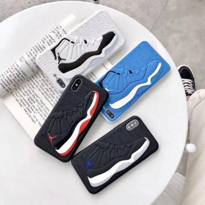 China Luxury Shockproof 3D Silicone Case For Iphone 12 11 pro X 7 8 plus aj Sneakers Shoe Box Phone Case For Iphone 13 Xs Max Xr for sale