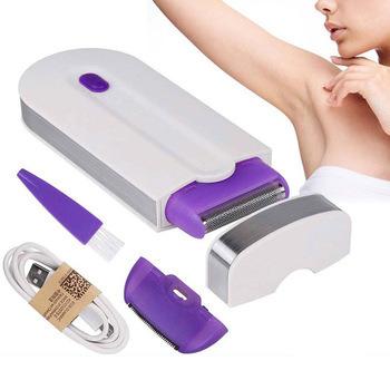 China 2020 Women Outdoor Body Safety Mini Electric Hair Remover Painless Neck Leg Hair Remover Facial Hair Remover Tool for sale