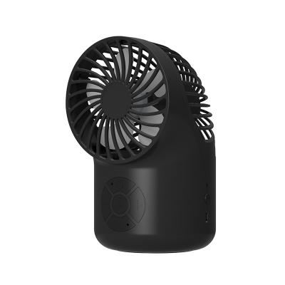 China 2021 protable new arrival mini hotel fan with BT audio speaker for sale