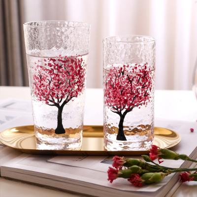 China Eco - Friendly In Stock Hot Sale Tumbler Factory Price Heat Resistance With Painted Gloss For Juice Mocktails Hammered for sale