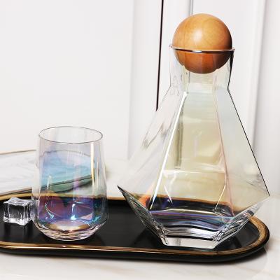 China Glassware Tableware Stocked Glasses Party Supplies Glass Beverage Storage Water Bottles Cider Glass Decanter for sale