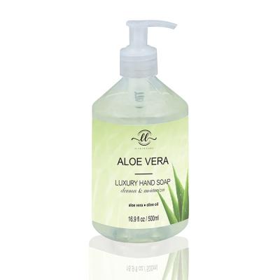 China Factory Supply Aloe Vera Moisturizing Detergent Washing 500ml Luxury Hand Base Cleansing Liquid Soap for sale