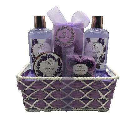 China Moisturizer Lavender Home Spa Bath Sets Bath Gift Sets Spa Bath Gift Sets for sale