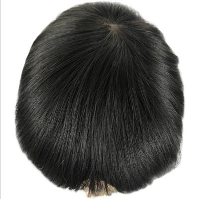 China Top Quality Variety Of Biological Biofilms Of Scalp Biological Scalp Men Short Hair Braid Lace Man Wig for sale