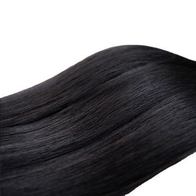 China Best Selling Self Hair Silky Straight Wave Long Lasting Invisible Hair Extension Single Weft Bundles for sale