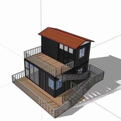 China 2023 Modern Steel Structure Modern Lightweight Prefab Frame House House For Parking Lot , Toilet , Shop for sale