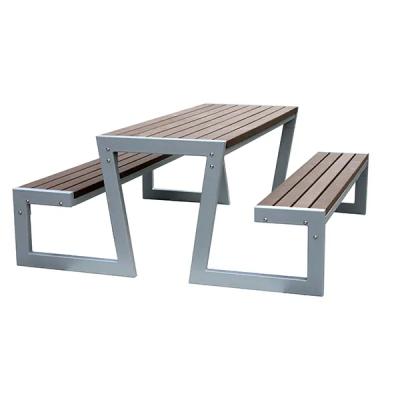 China Modern Flower Garden Furniture Outdoor Box WPC Table And Chair for sale