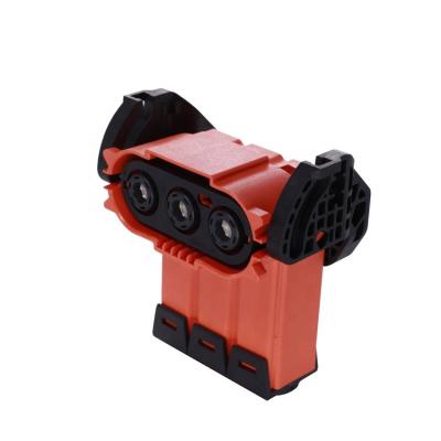 China Automotive Plastic Socket For PDU Battery 200A HVIL 3PIN HV Busbar EV Connectors Elbow Socket Male Hvil Connectors High Voltage HV Connector for sale