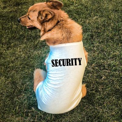 China Large Large Pet Viable Manufacturer Qiqu Dog Clothing Apparel Security Dog Tank Shirt Vest Suit Equipment Suits for sale