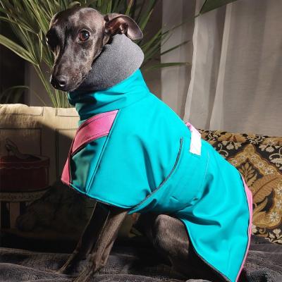 China Qiqu Sustainable Pet Shop Provides Designer Dog Apparel Clothes Warm Winter Coat Cape Jacket For Italian Greyhound Whippet for sale