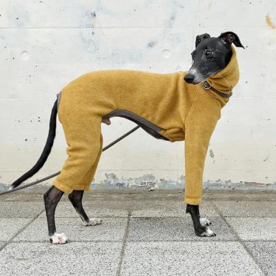 China Large Pet Viable Manufacturer Qiqu Italian Greyhound Clothing Fleece Jammies Overalls Romper Sweater Suit for sale