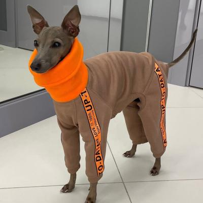 China Sustainable Qiqu Pet Shop Manufacturer Provides Custom OEM Dog Apparel Clothes Shear Cotton Onesie Jumpsuit Romper For Italian Greyhound for sale