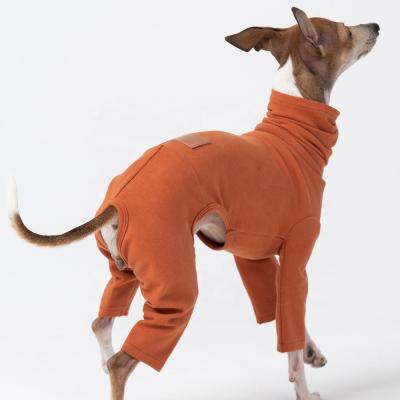 China Qiqu Viable Pet Shop Supplies Italian Greyhound Slim Onesie Cotton Onesie Whippet Iggy Clothes Dog Pajamas for sale